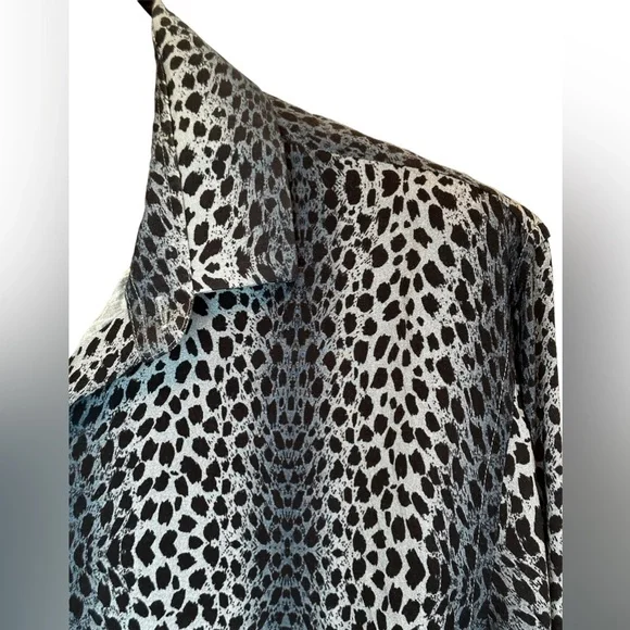 Topman Leopard Print Long Sleeve Button Down. Men’s XL - Picture 6 of 8